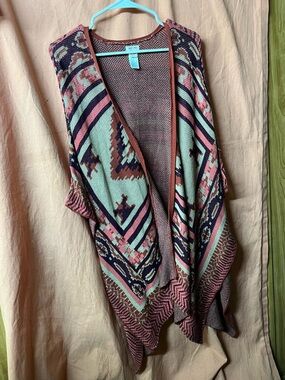 Mossimo Supply Co. Multicolor knit Wrap Around Sweater